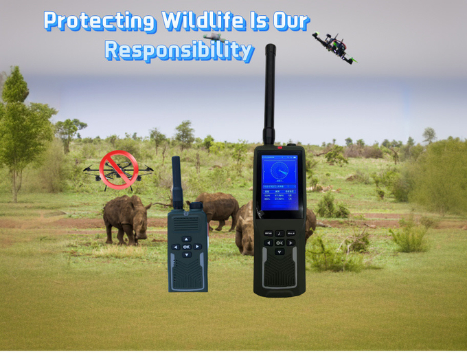 Handheld Drone Detector - 3KM Range Anti-UAV Signal Detection