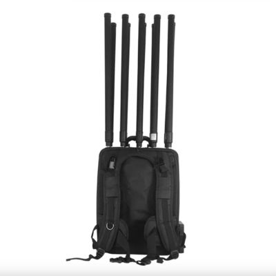 satın al 10 Kanal Adam Paketi Drone Jammer Sırt Çantası 16dbi Anten 360°1.5km RF Aralık Sıkıştırma online manufacture