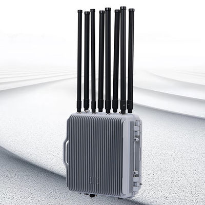 Fixed Multi-Mission Anti Drone Jammer with 5km Detection Radius 3km Interference Radius and IP66 Protection