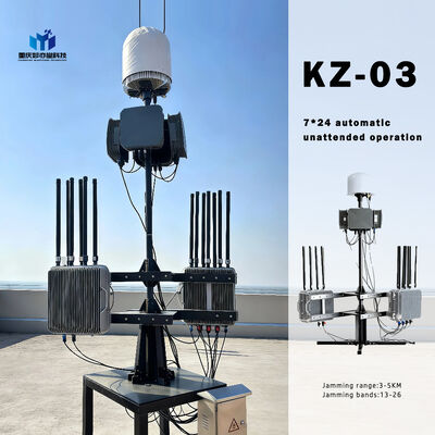 comprar Sistema anti-drones fijo con distancia de detección ≥ 10 km, distancia de interferencia ≥ 5 km y construcción de grado militar Fabricación en línea