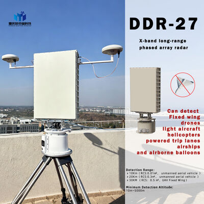 Buy Anti-Drone Radar with 30km Long Range Detection AI Tracking and Water Resistant for Public Places online manufacture