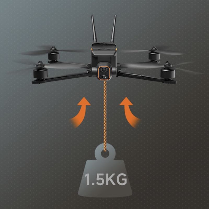 Carbonfiber Body High Speed Drone 30m/s Long Endurance 1.5KG Load MX330 330T