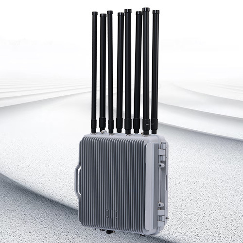 Fixed Multi-Mission Anti Drone Jammer with 5km Detection Radius 3km Interference Radius and IP66 Protection