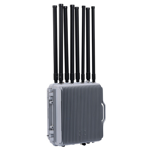 Fixed Multi-Mission Anti Drone Jammer with 5km Detection Radius 3km Interference Radius and IP66 Protection