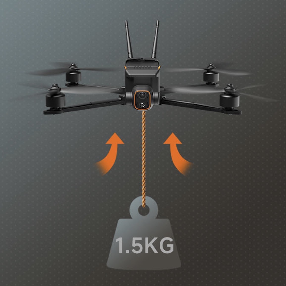 Carbonfiber Body High Speed Drone 30m/s Long Endurance 1.5KG Load MX330 330T