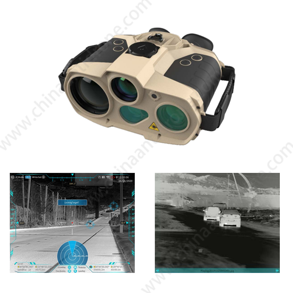 Advanced Five Optical Channels Binoculars Integrate Thermal Imaging Low-light Vision And Laser Technologies For 24/7 Observation Applications