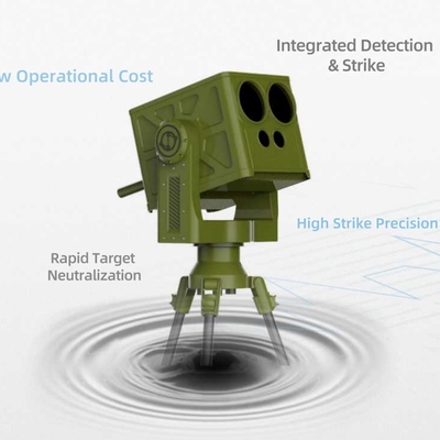 Sistema anti-drone integrato con laser a fibra ottica e sensore multi-spettrale, laser da 3 Kw, 500m, per neutralizzazione e risposta rapida